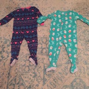 Two Carters 18 month footie pajamas